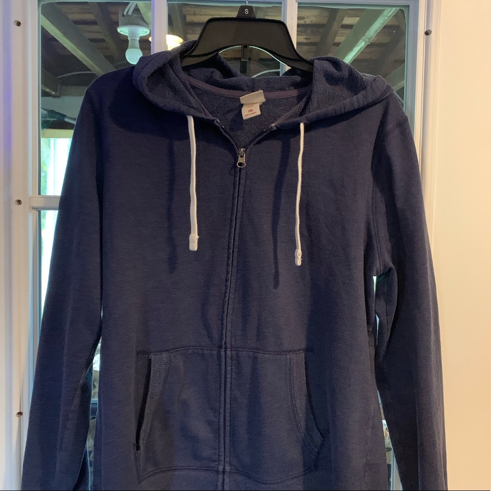 Blue hoodie